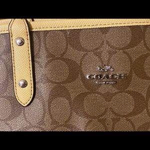 Coach reversible tote